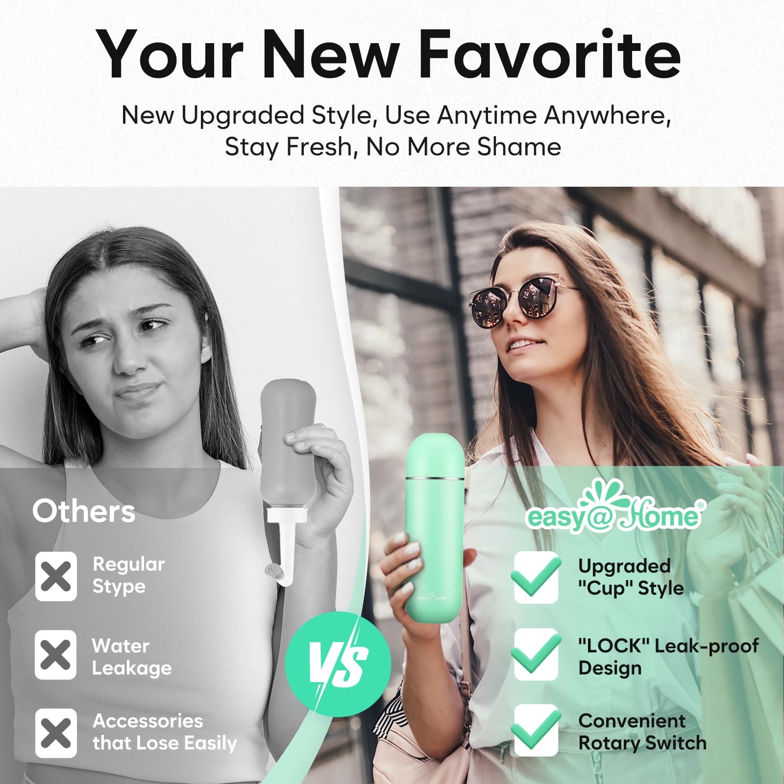 In-use shot of Easy@Home leak-proof system during transit.