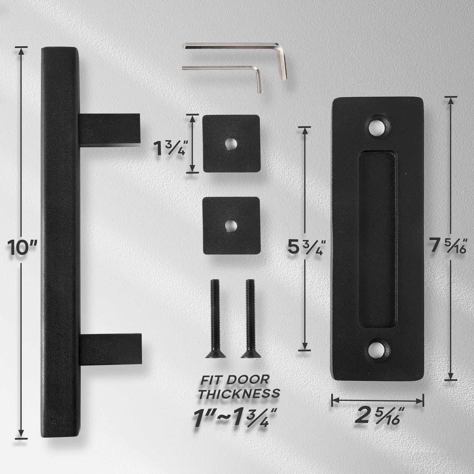 EaseLife square pads stabilize the pull and protect door surfaces.