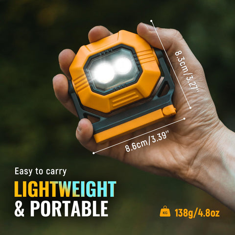 Easymaxx IPX4 waterproof design withstands rain and jobsite weather.