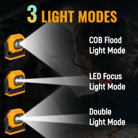Easymaxx 360° rotatable bracket directs light precisely.