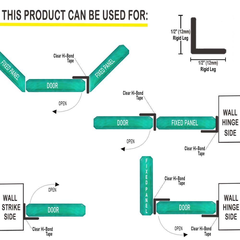 eatelle pre-applied tape seal simplifies installation with strong 3M VHB attachment.