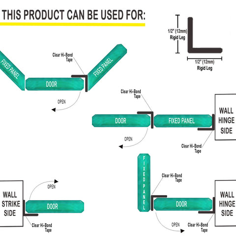 eatelle pre-applied tape seal simplifies installation with strong 3M VHB attachment.