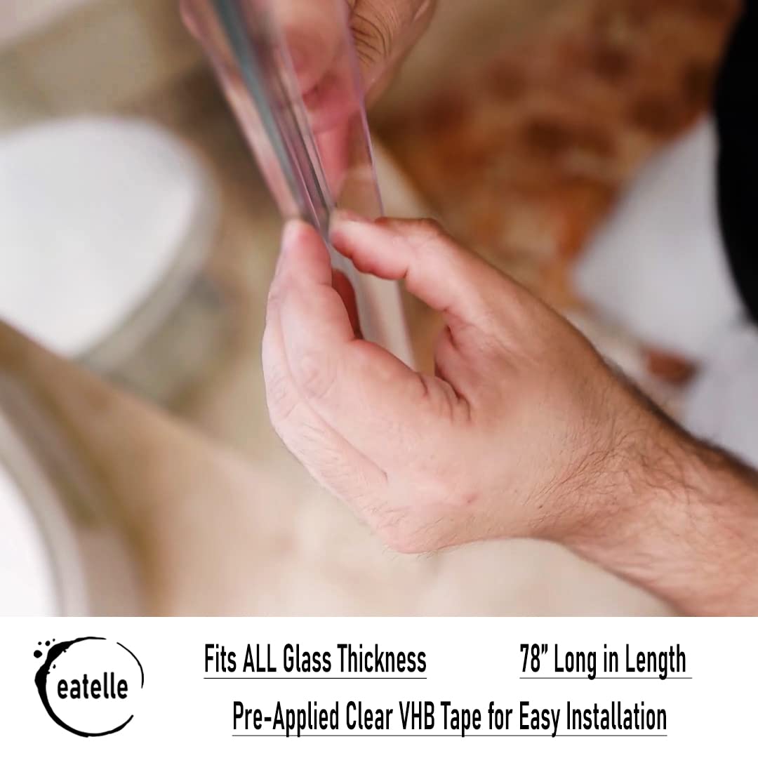 eatelle water barrier for shower door provides extra protection against splashes.