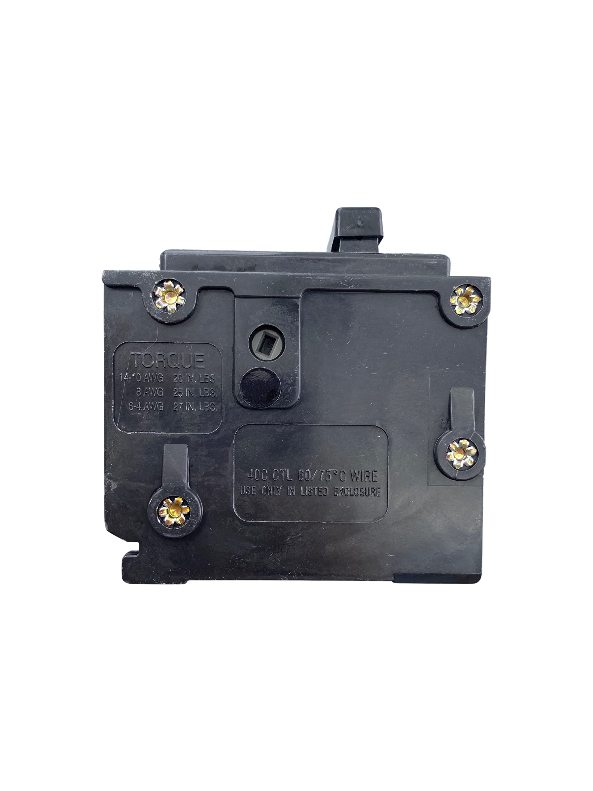 Eaton BR220 thermal magnetic mechanism rated for 40°C operation.