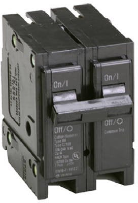 Eaton BR220 two-inch width design fits standard electrical panels.