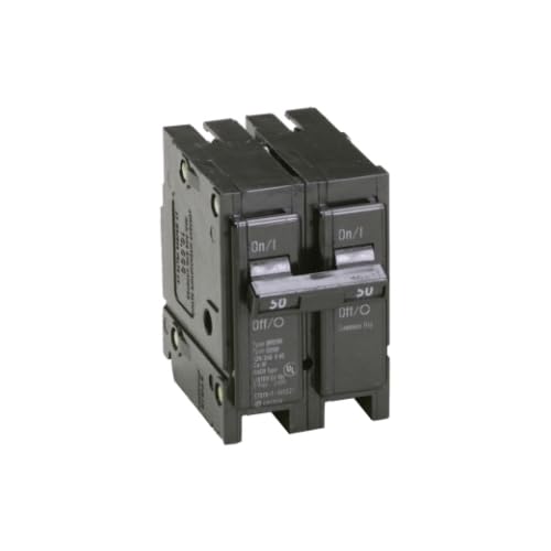 Eaton BR250 side view highlighting compact profile and wiring access.