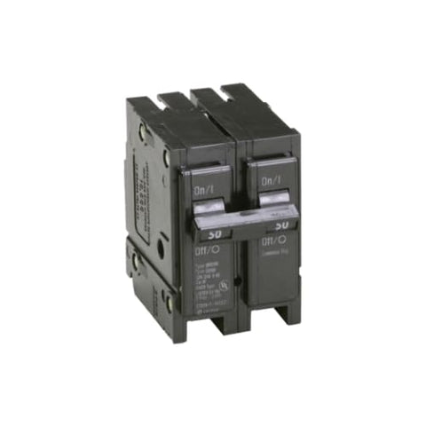 Eaton BR250 side view highlighting compact profile and wiring access.