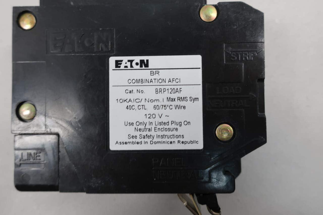 Black finish detail on BRP120AF for a modern electrical panel.