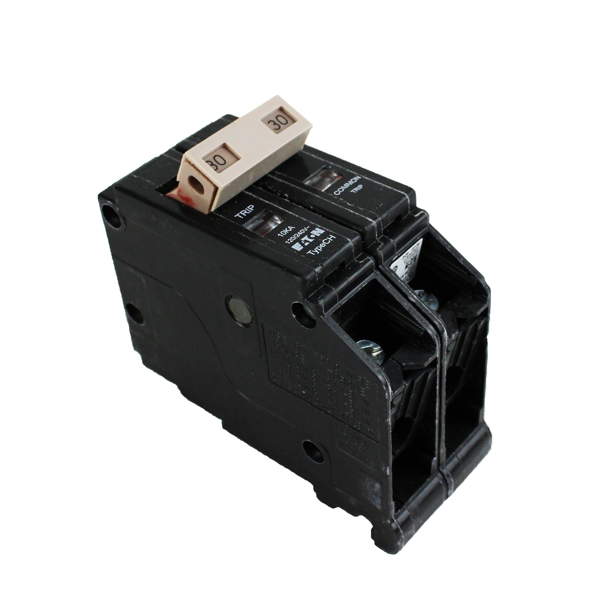 Eaton CHF230 30A DP circuit breaker in black offers reliable panel protection