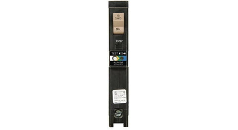Eaton CHFP115DF in-panel installation example on a residential panel