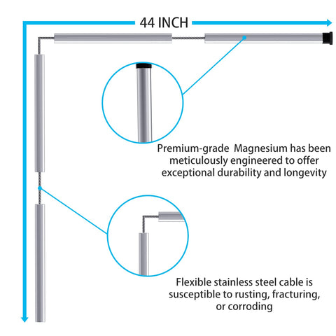 Eau four-part hinged design enables simple installation in tight spaces.