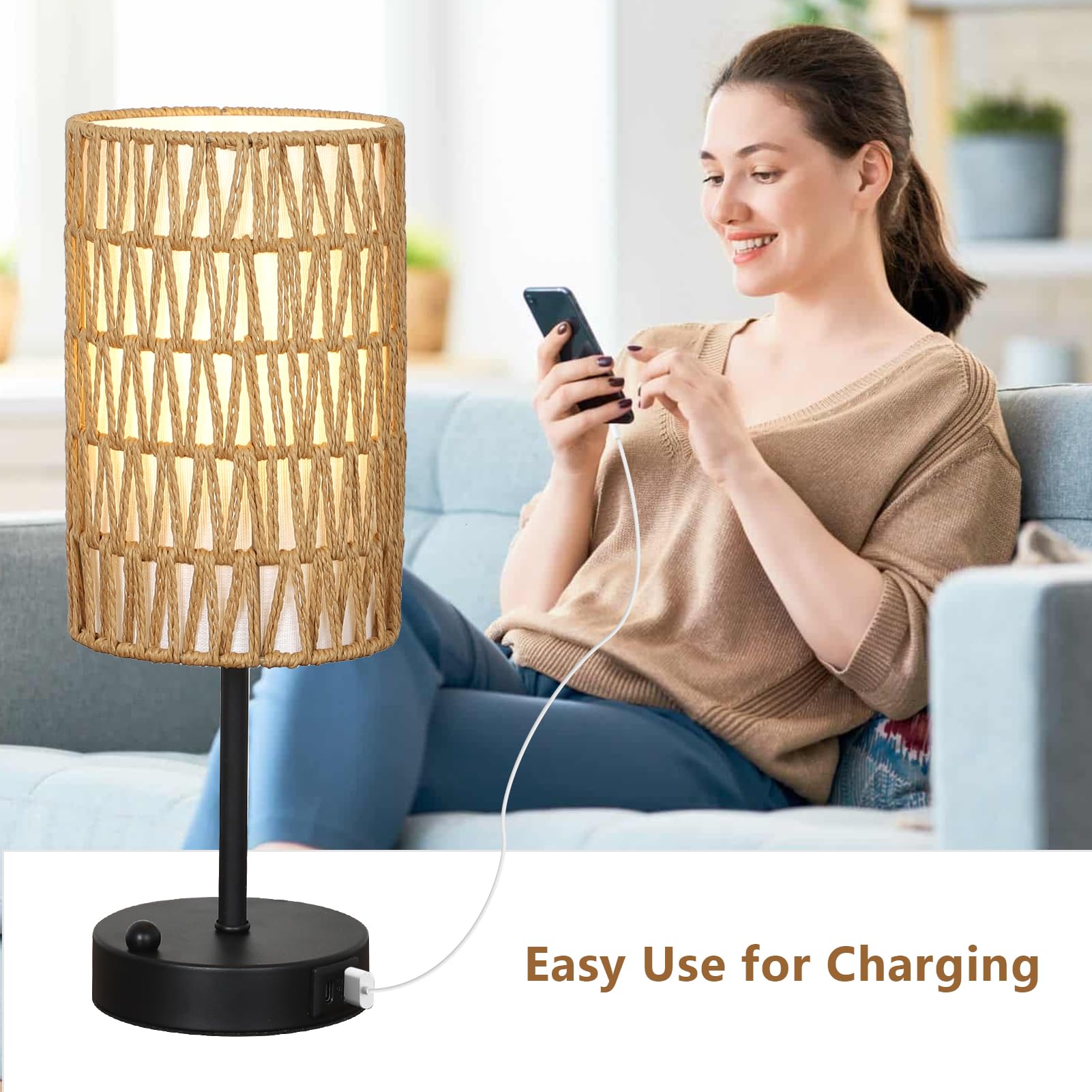 Eayaya bedside lamp doubles as a phone stand for videos