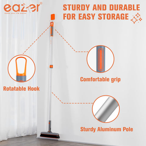 Eazer bathroom tile cleaning scene demonstrates versatile, everyday use.
