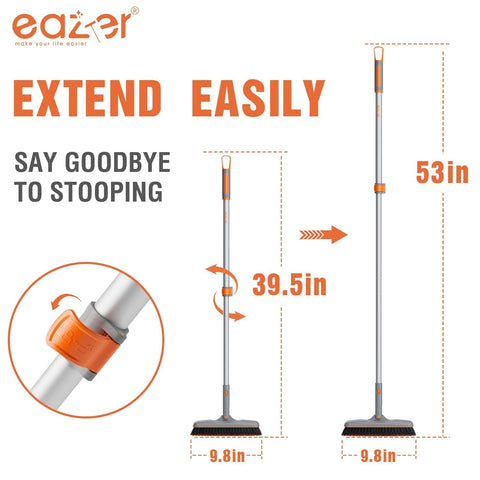 Eazer stiff bristle grout brush removes stubborn dirt from tile joints.