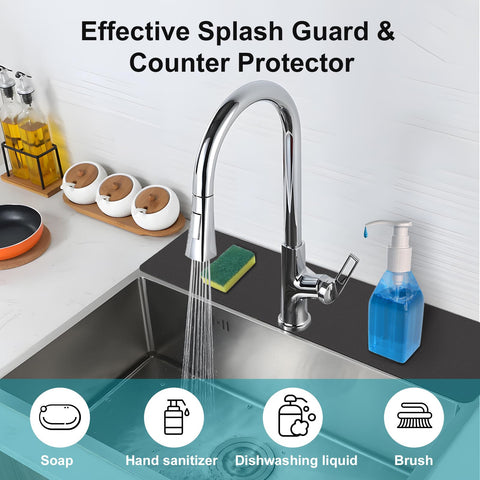 EazziSwitch countertop protection around sink keeps counters dry and stain-free.