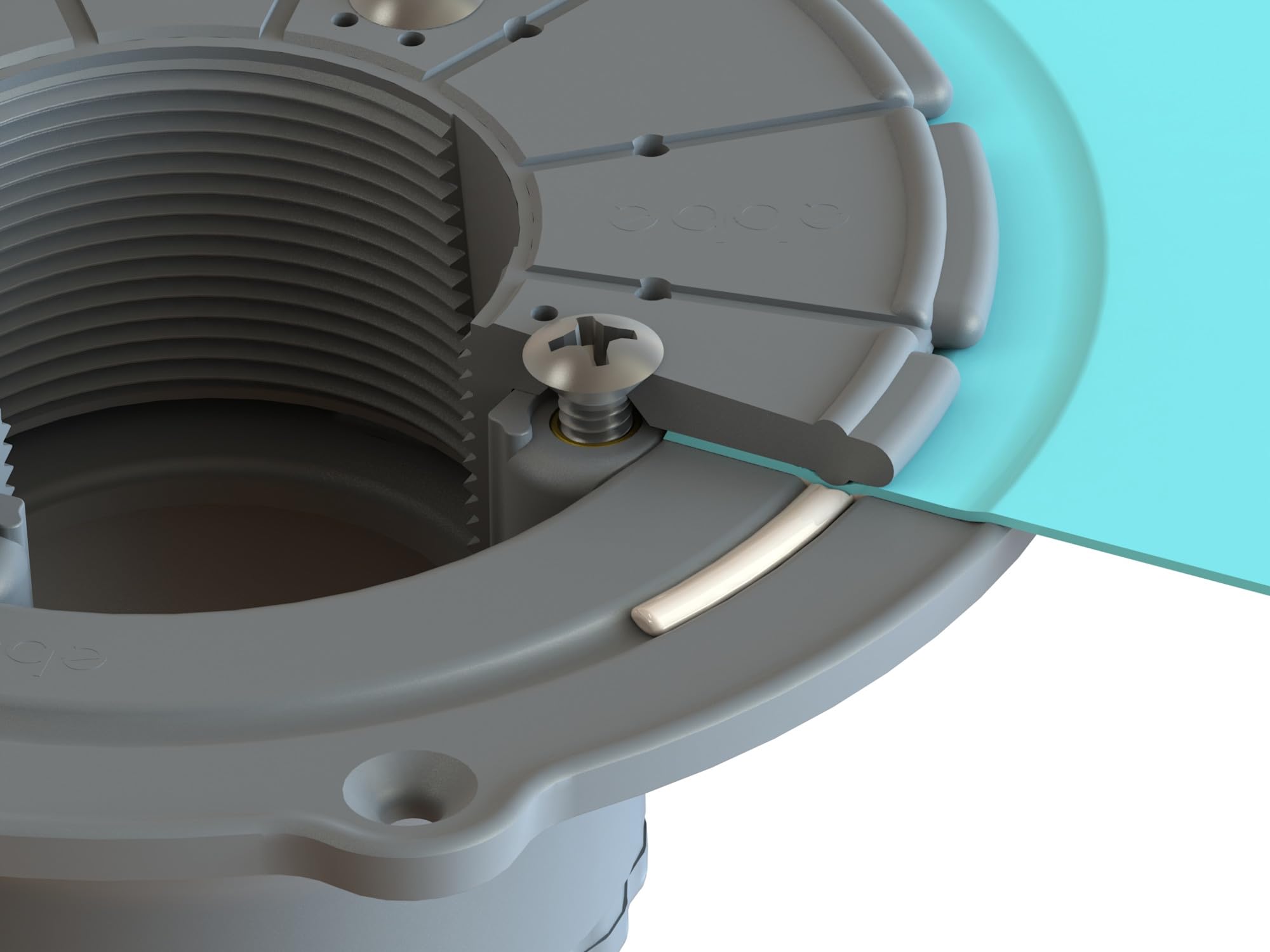 Ebbe E4024 hair trap included to help prevent clogs and ease cleaning.