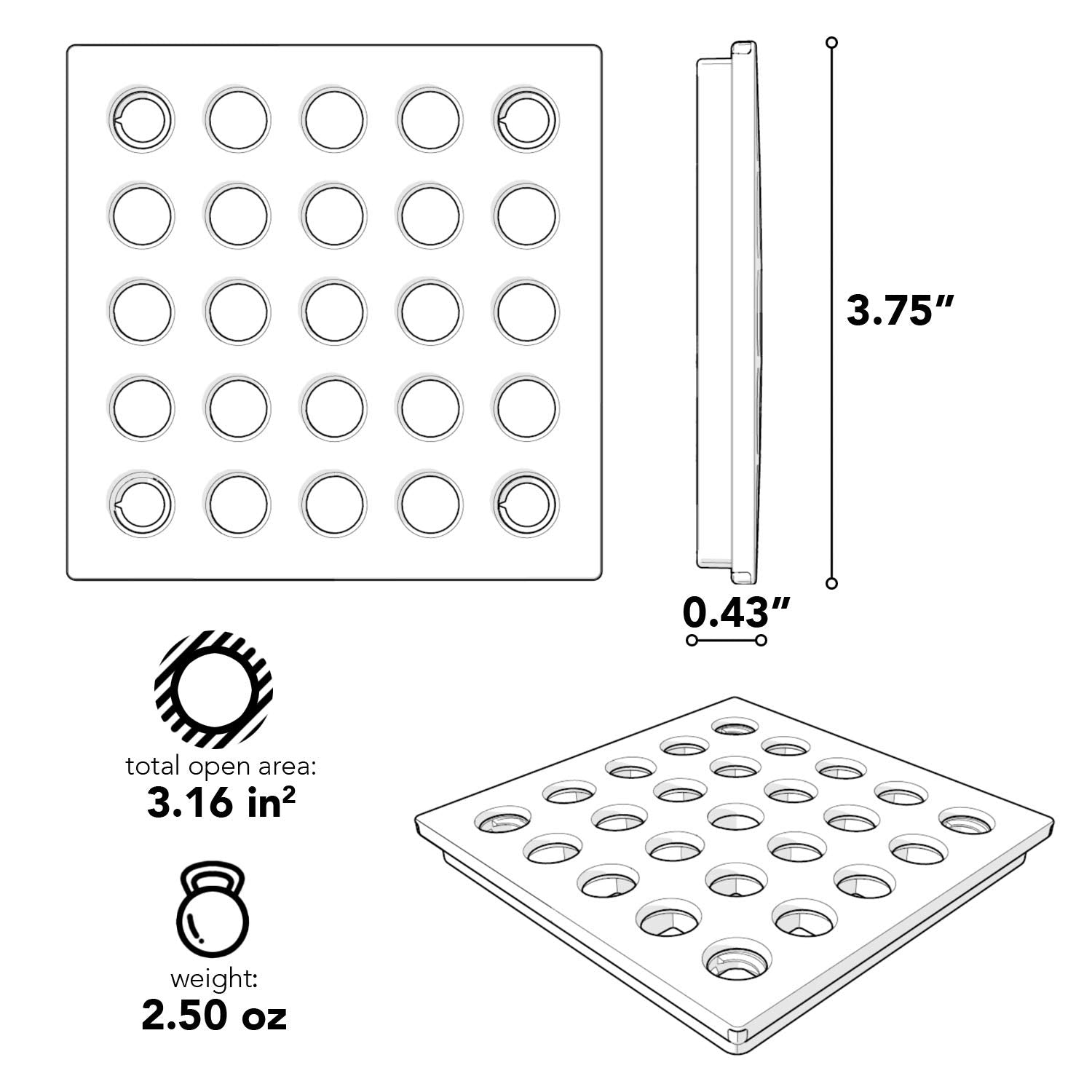 Ebbe E4404 stainless steel plate adds durability