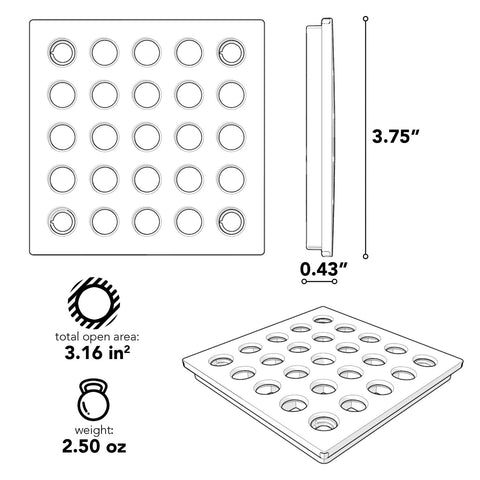 Ebbe E4404 stainless steel plate adds durability