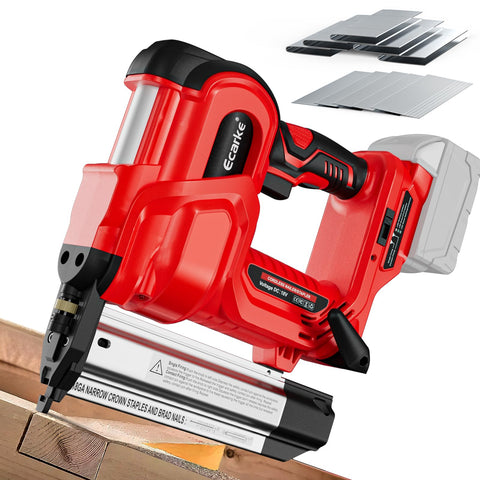 Ecarke 18ga nails and staples deliver flexible fastening options.