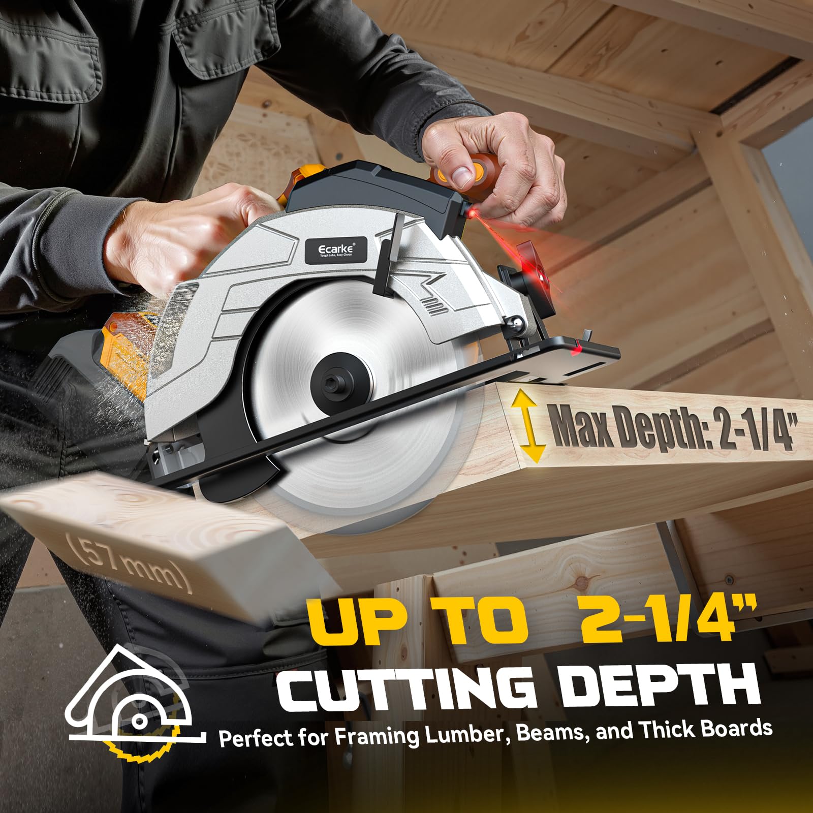 Ecarke bare tool compatible with DeWalt 20V batteries for flexible cordless use.