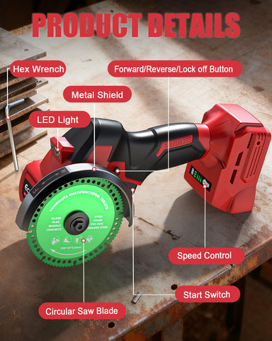 Ecarke compact design and safety switch support controlled, precise operation.