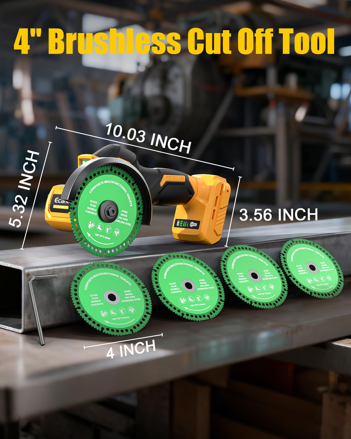 Ecarke cordless design with ergonomic grip minimizes fatigue during long sessions