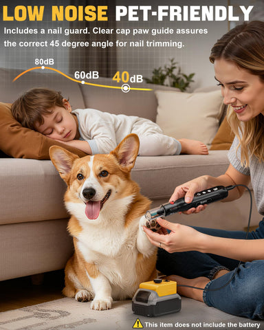 Ecarke low-noise operation minimizes stress for pets and neighbors