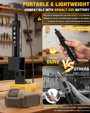 Ecarke compatible with DeWalt 20V batteries for easy power