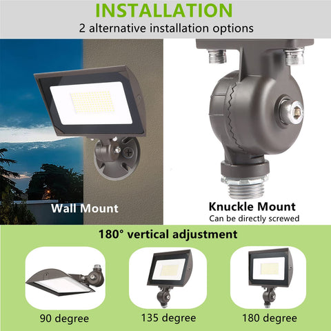 ECCFUTLL LED flood light delivers 3600lm with a wide 120-degree beam