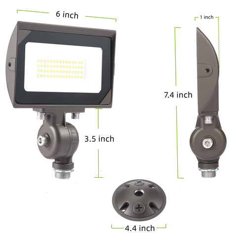 ECCFUTLL UL-certified flood light with durable aluminum body