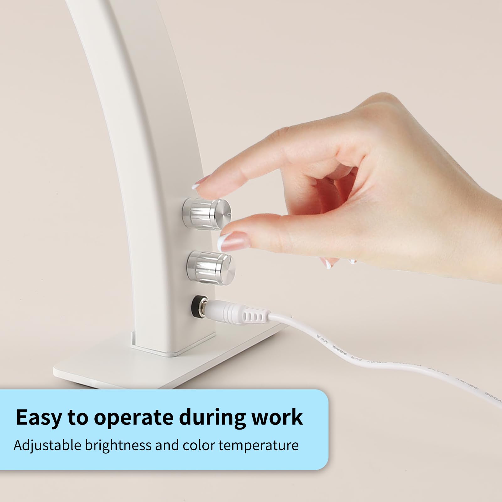 eccuslon nail light 180-degree coverage for shadow-free work