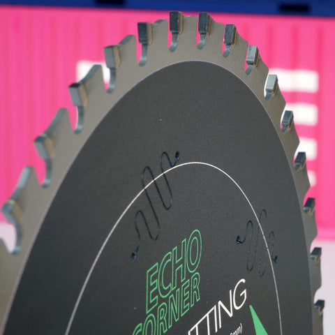 Echo Corner ATB tooth blade provides clean cuts on steel materials.
