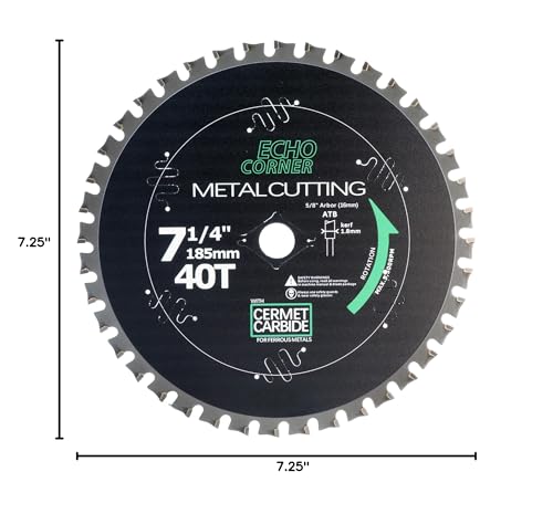 Echo Corner blade handles mild steel and carbon steel for portable cutting jobs.