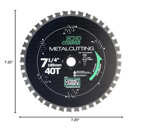 Echo Corner blade handles mild steel and carbon steel for portable cutting jobs.