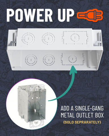 ECHOGEAR 9in box dimensions fit between 16-inch studs for retrofit