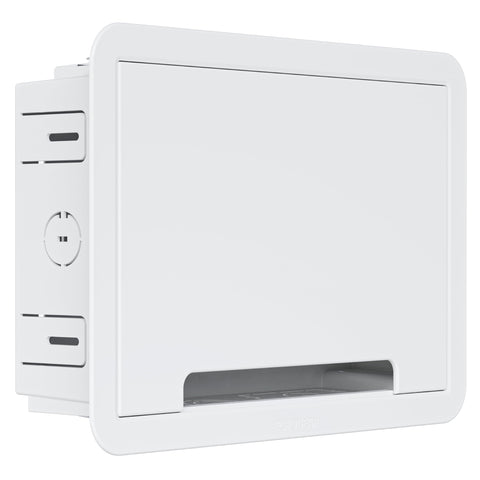 ECHOGEAR 9in wall TV box front view with discreet cable management