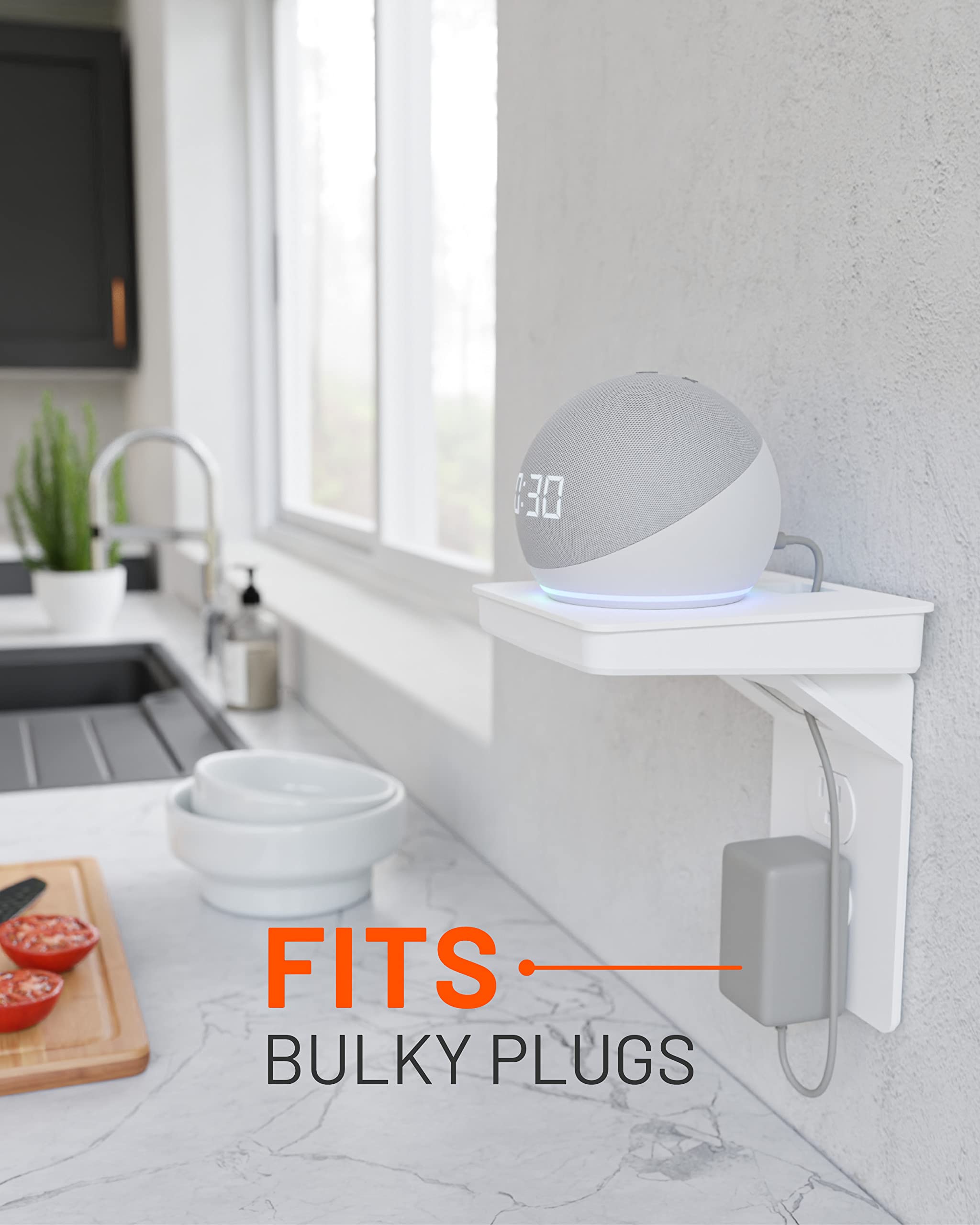Ideal for placing a smart speaker or phone within reach