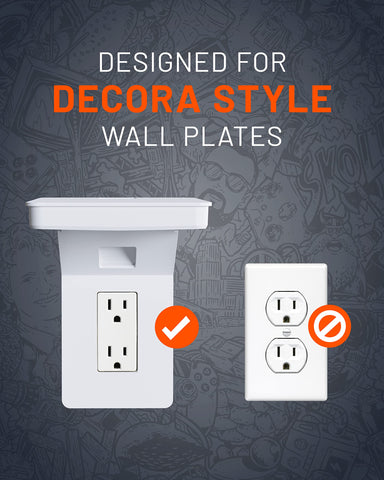 Includes brackets and faceplate for quick Decora/GFCI installation