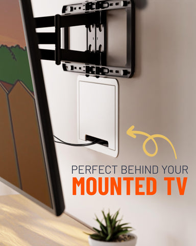 ECHOGEAR UL-certified label confirms safe in-wall power with box