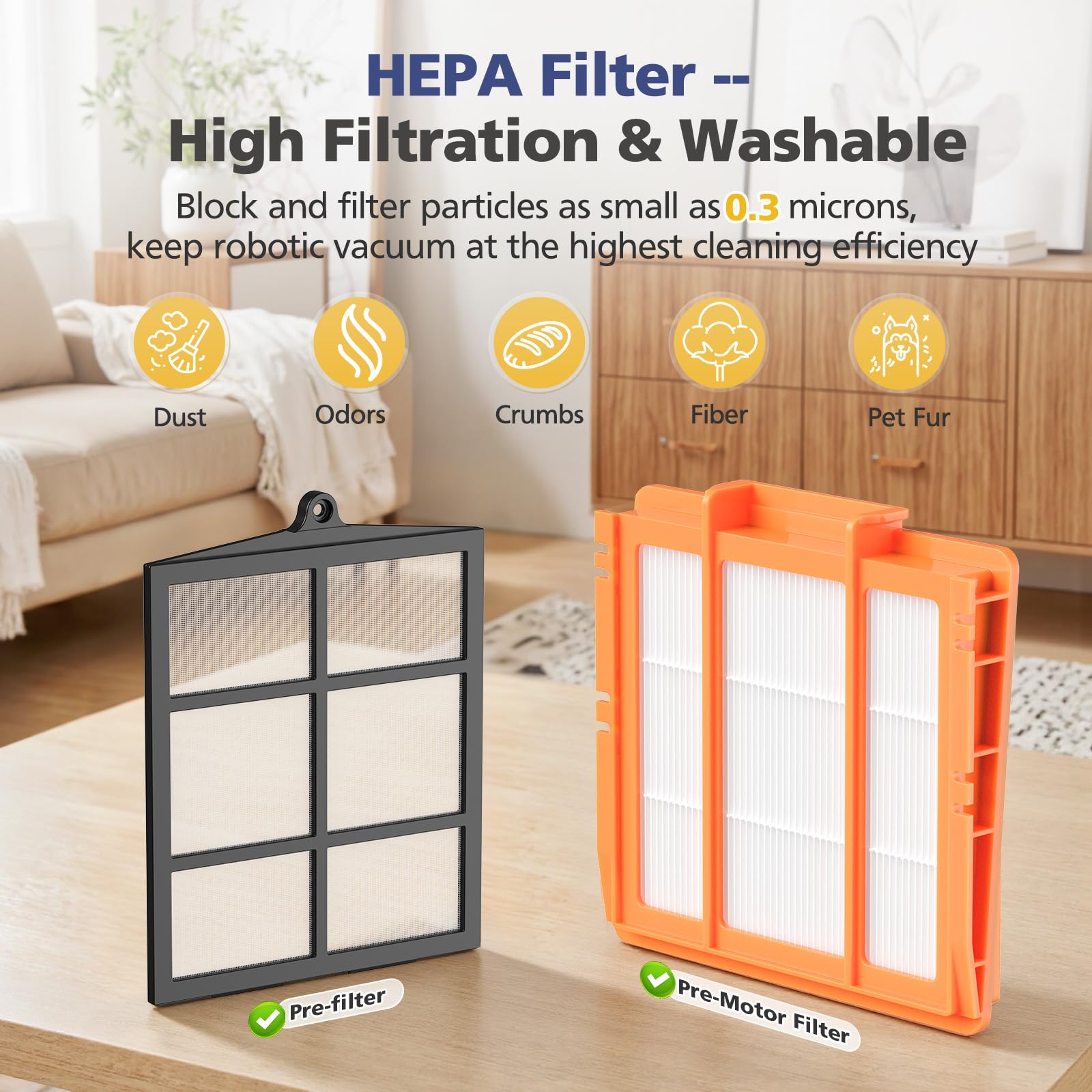 Ecleanfy Shark AV2511AE post-motor filter supports cleaner air
