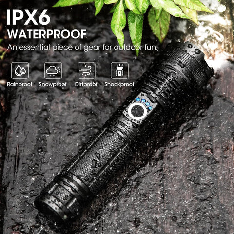 ECLINCO rugged aluminum body endures drops and rugged outdoor use.