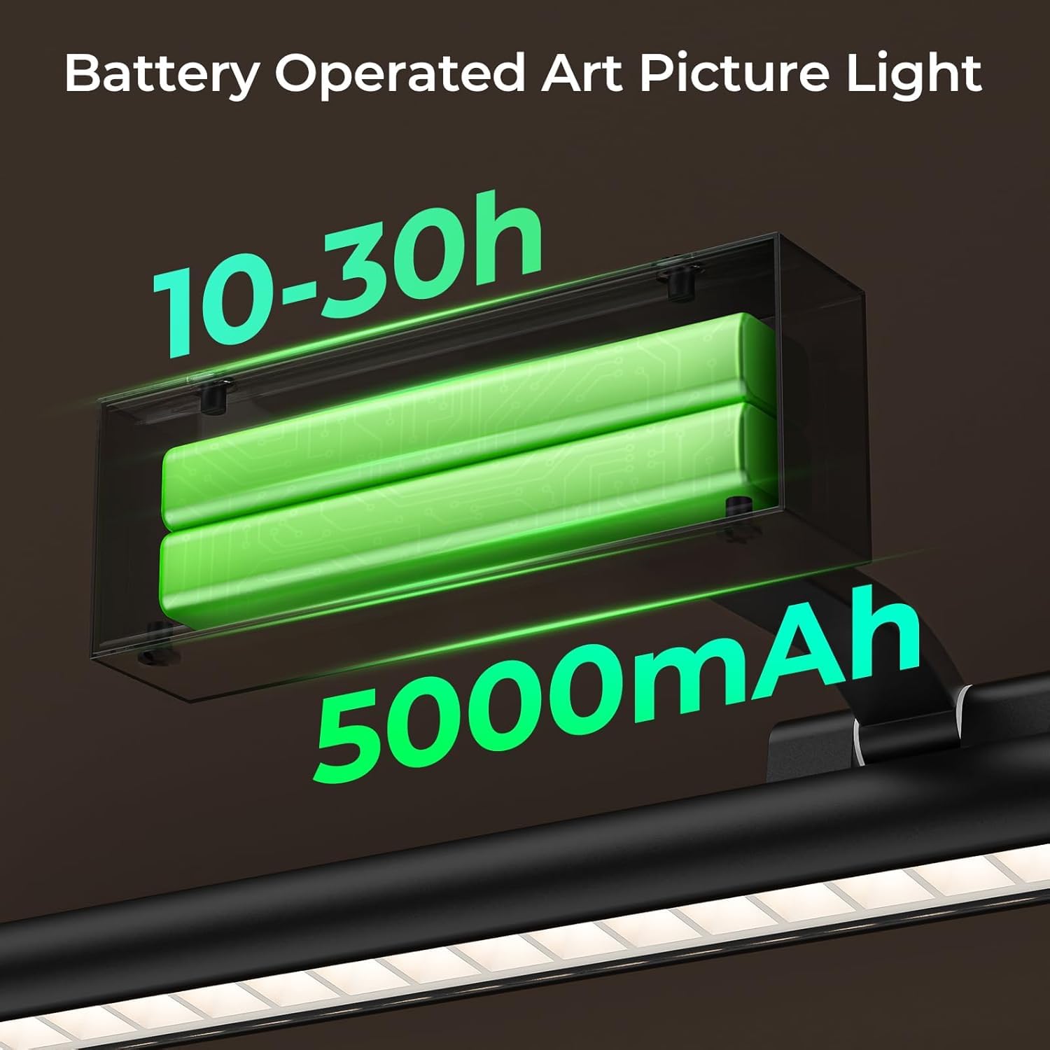 Eclipterra 270-degree rotatable light directs glow precisely onto artwork