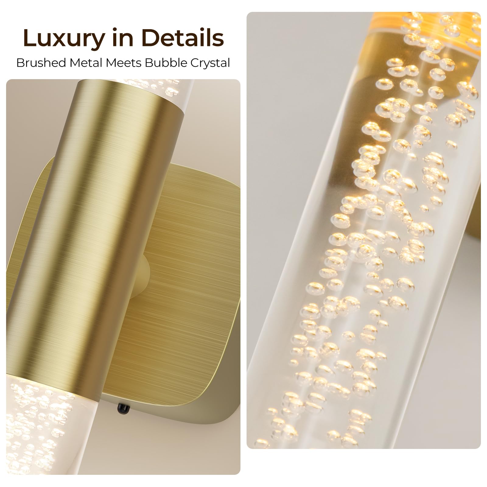 Two-pack setup ideal for hallway and bedroom lighting with elegant symmetry