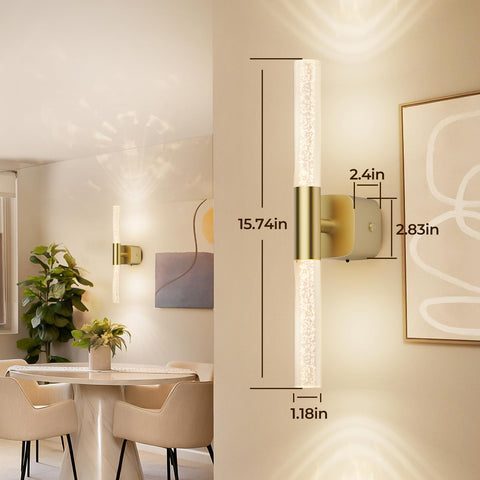 No-wiring installation feature for renters using Eclipterra wall sconces
