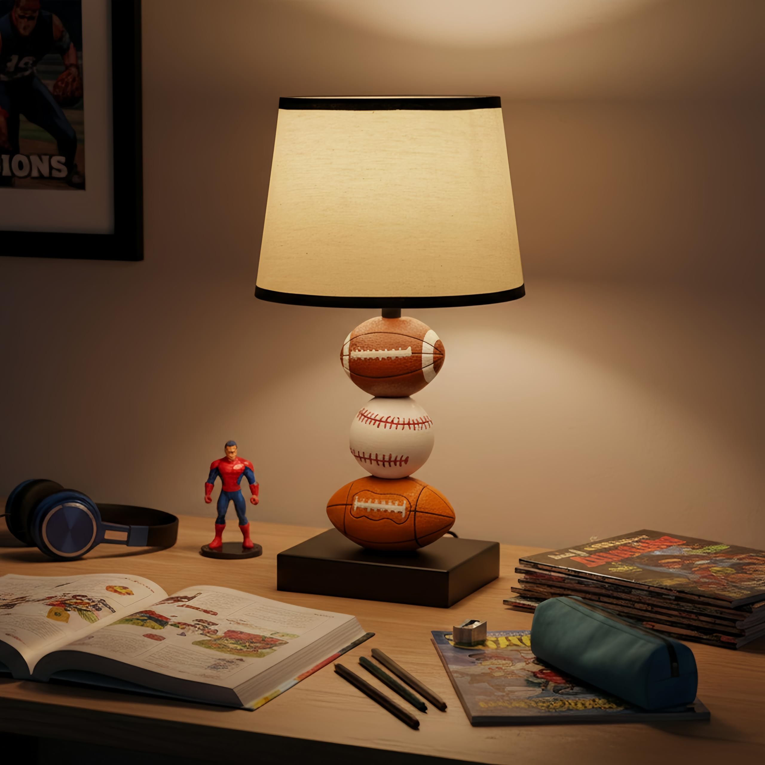 LED bulb included for immediate, energy-efficient lighting.