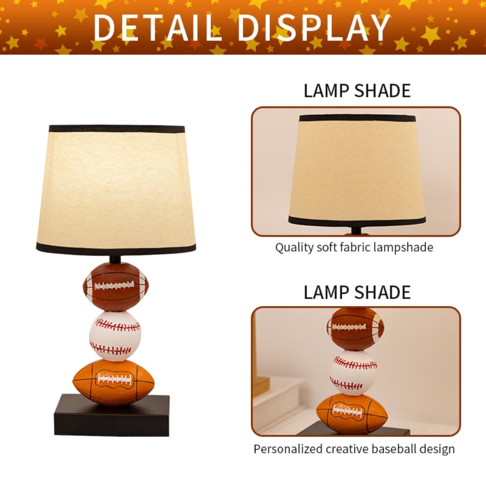 Stable base prevents tipping on desks and nightstands.
