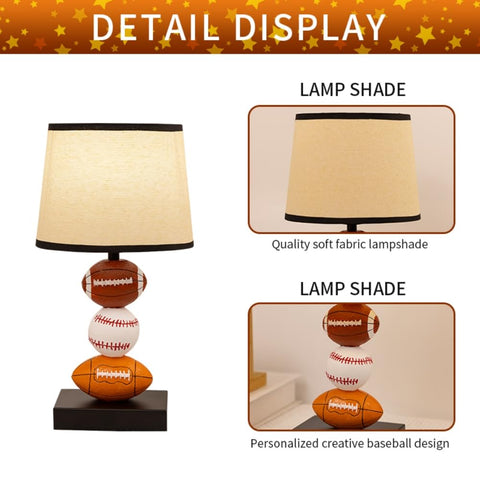 Stable base prevents tipping on desks and nightstands.
