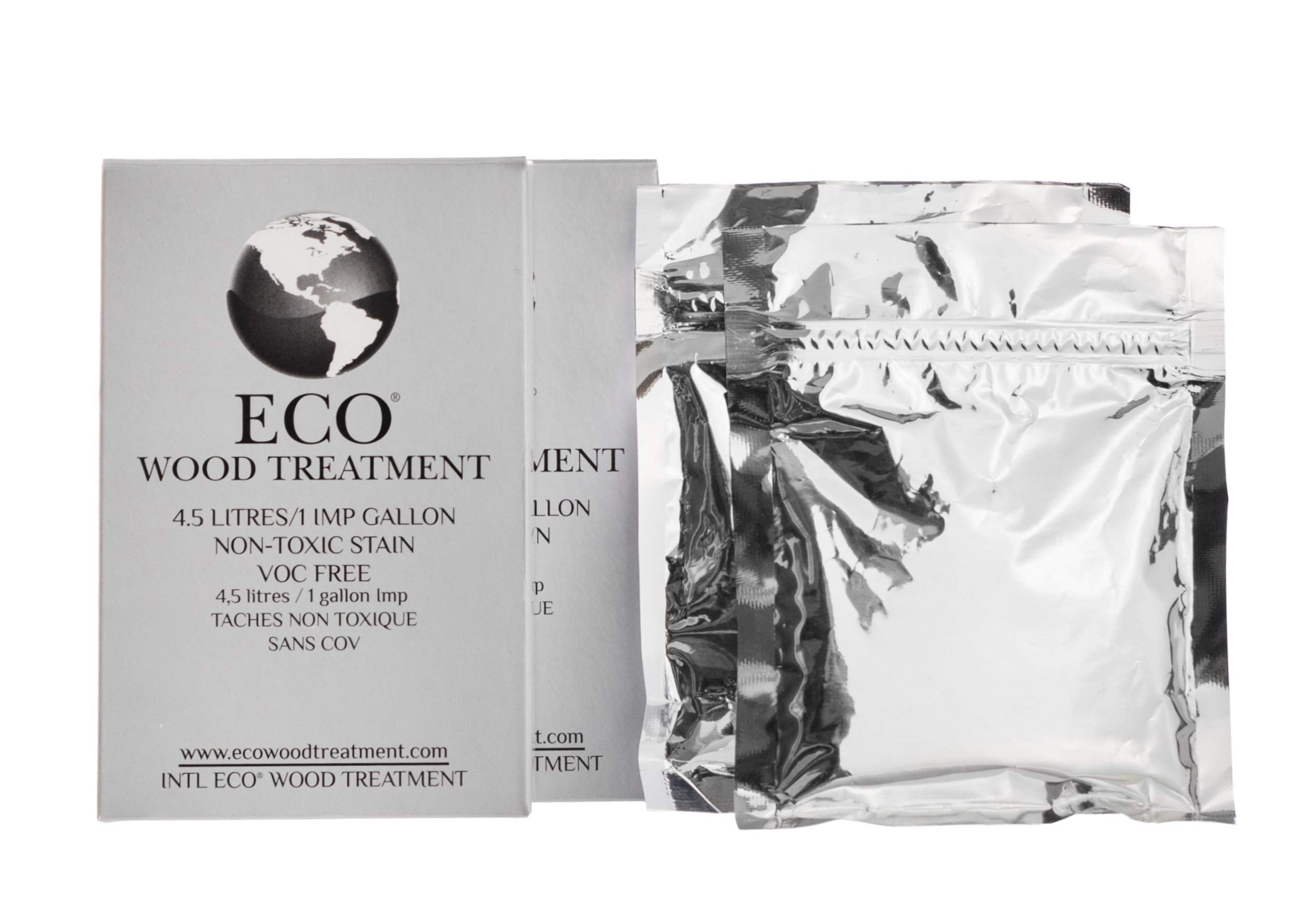 Eco Wood Treatment two-pack packaging for outdoor wood care