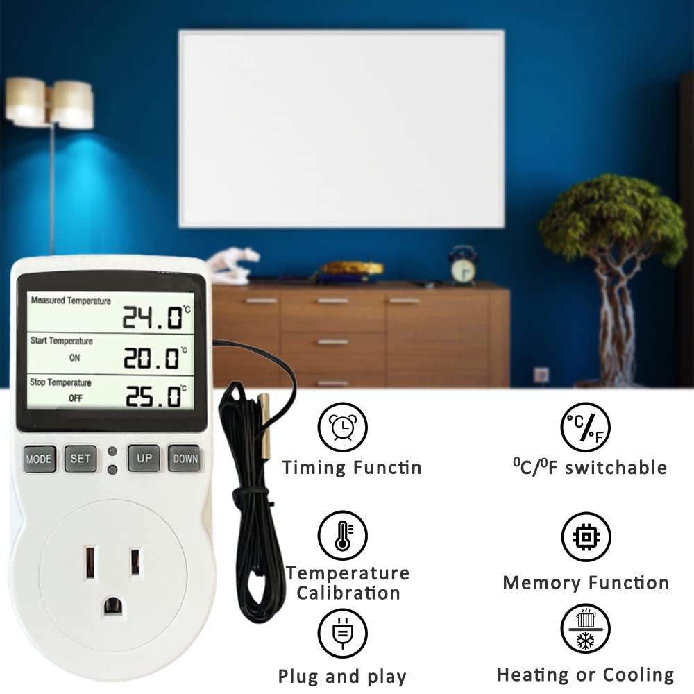 Ecoartheating thermostat temperature range supports diverse environments.