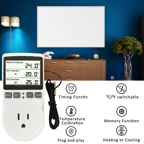 Ecoartheating thermostat temperature range supports diverse environments.